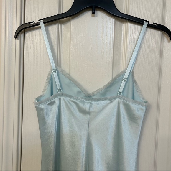 Vince Fray Edge Satin Slipdress in Sea Star Size XS - Picture 7 of 9